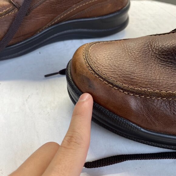 SAS Move On Lace Up Walking Shoes Brown Leather Made In USA Men's Size 11 - Picture 10 of 15